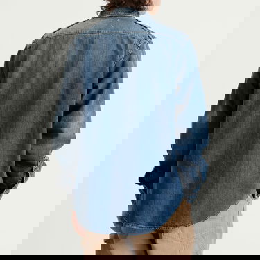 Bunda Maison Margiela Maison Margiela Distressed Patchwork Denim Shirt Jacket Modrá | S50DT0064-M30034-961, 3