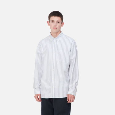 Košeľa Carhartt WIP Dowlen Stripe Long Sleeve Shirt Biela | I033815_9, 0