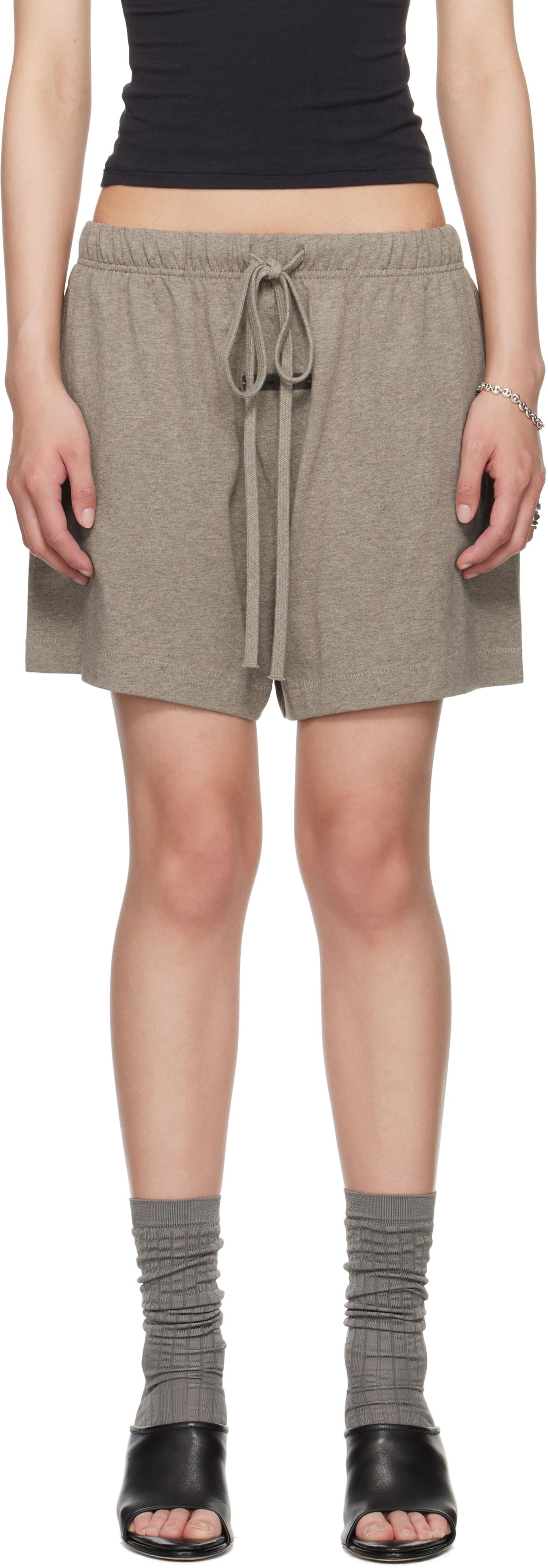 Šortky Fear of God Fear of God ESSENTIALS Soccer Shorts Šedá | 160SP255653FW, 0