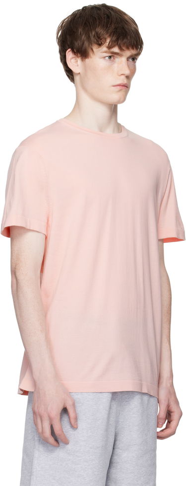 Tričko BOSS BECKHAM x BOSS Knit T-Shirt Ružová | 50552423, 2