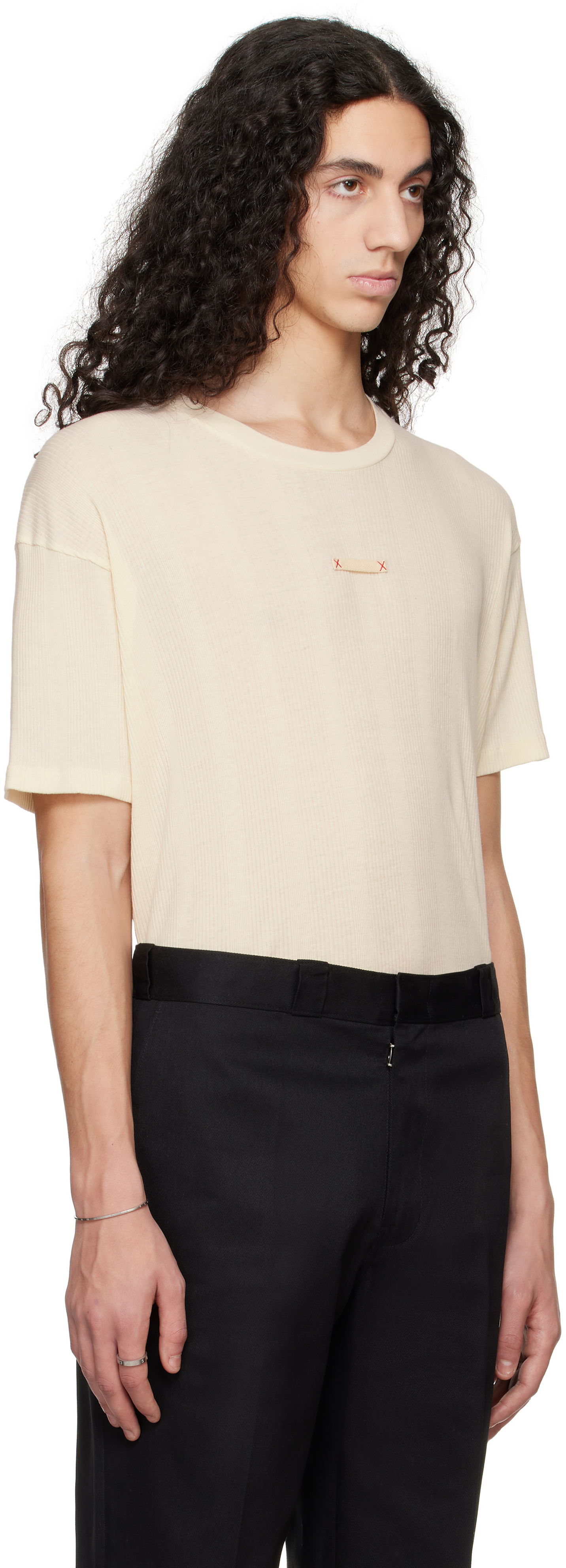 Tričko Maison Margiela Maison Margiela Patch T-Shirt Béžová | S50GC0712 M20060, 1