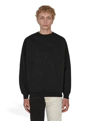 Mikina Dime Classic Embossed Crew Sweat Čierna | DIMESP13BLK