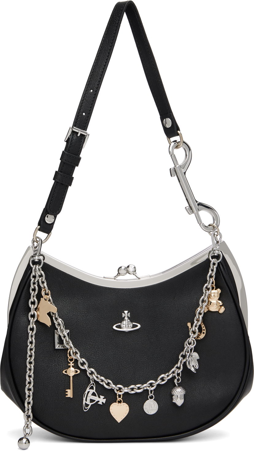 Kabelka Vivienne Westwood Vivienne Westwood Charm Frame Bag Čierna | 4B01000PW-L00BX-