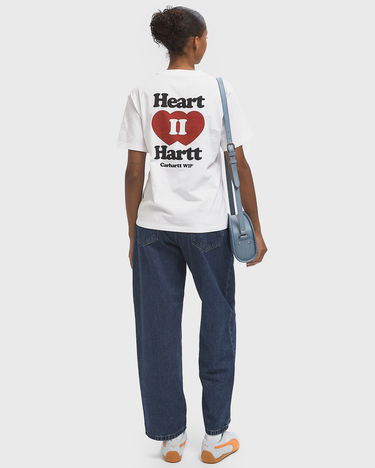 Tričko Carhartt WIP Women's Short Sleeve Heart T-Shirt Biela | I035259-02.XX, 2