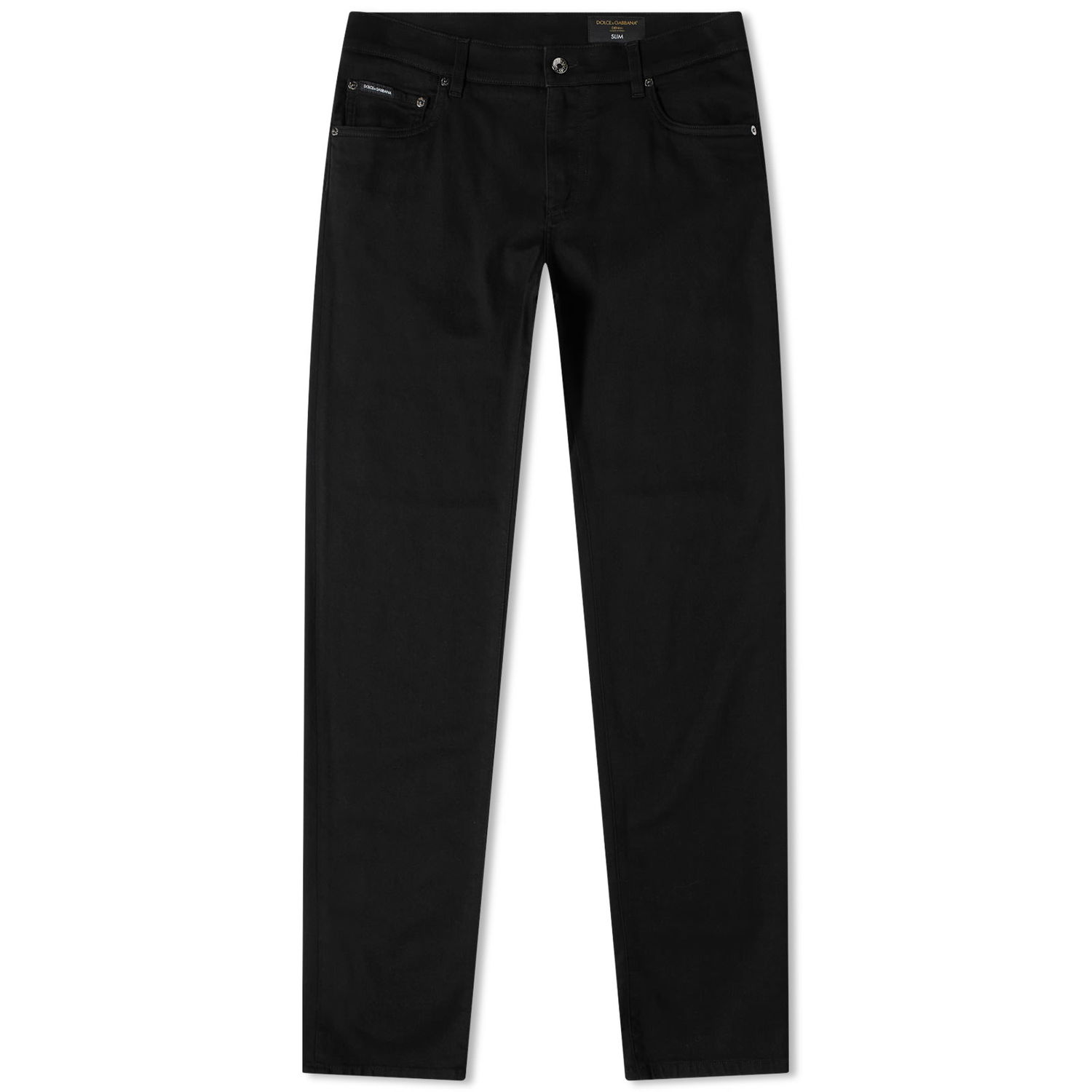 Džínsy Dolce & Gabbana Slim Fit Denim Jean Black Čierna | GY07CDG8GW6-S9001, 0