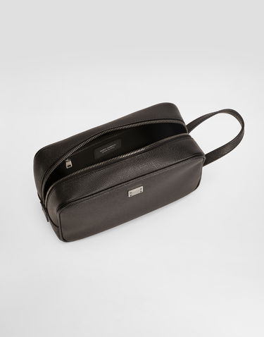 Cestovná taška Dolce & Gabbana Dolce & Gabbana Sicily Calfskin Necessaire Čierna | BT3310BG66280999, 3