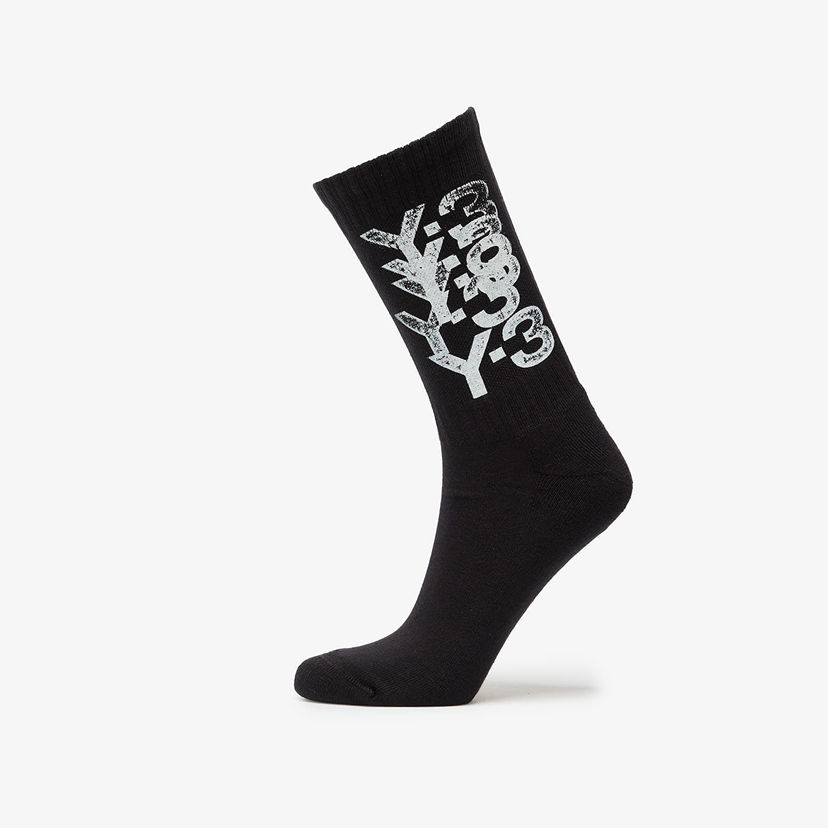Ponožky Y-3 Y-3 Graphic Crew Socks Čierna | KD0183