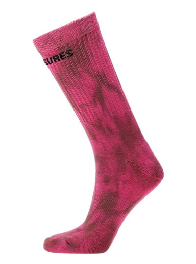 Ponožky Pleasures Indie Dye Socks Vínová | P23W069 PINK