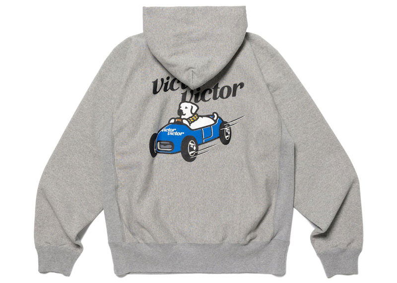 Mikina Human Made Victor Victor Graphic Print Hoodie Šedá | XX25CS005