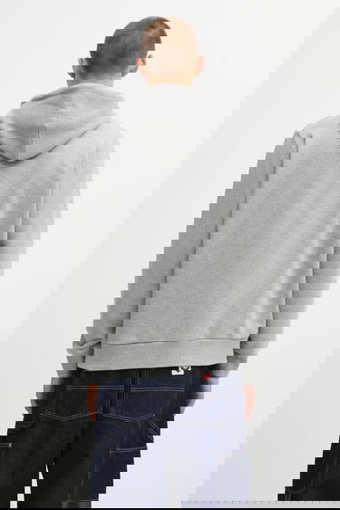 Mikina Carhartt WIP WIP Cotton Hooded Script Embroidery Sweatshirt Šedá | I035392.00DXX, 2