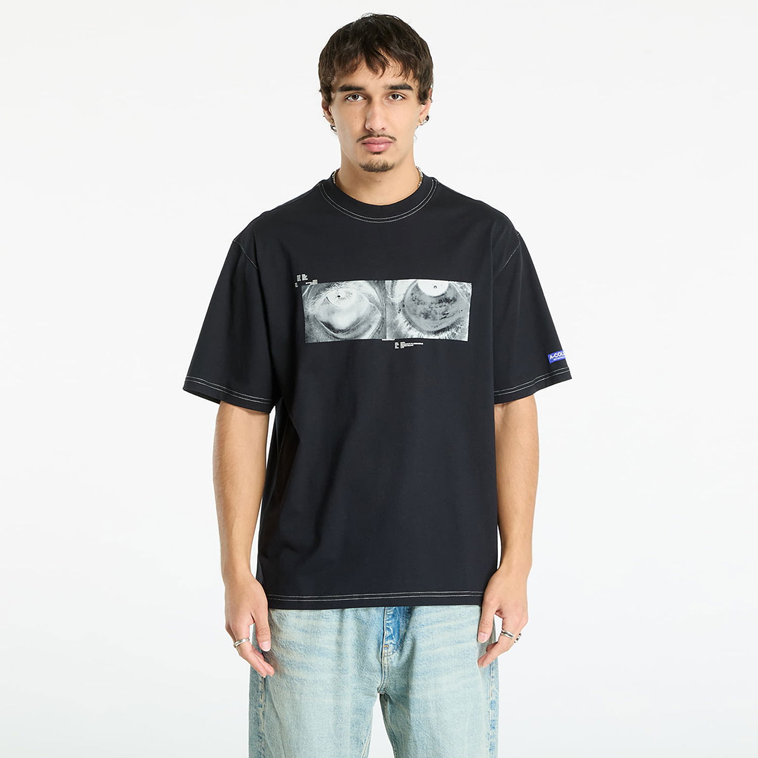 Tričko A-COLD-WALL* A-COLD-WALL* 5AM Graphic T-Shirt Čierna | ACWMTS231 Black, 0