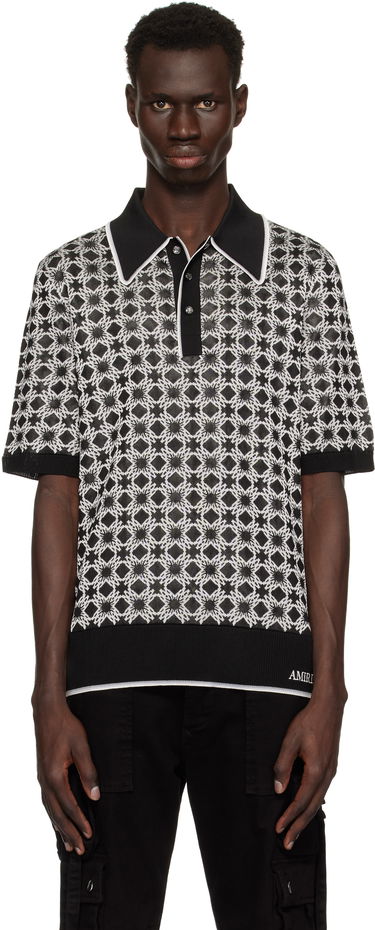 Polo tričko AMIRI Amiri MA Quad Polo Čierna | AMKNPO1058, 0