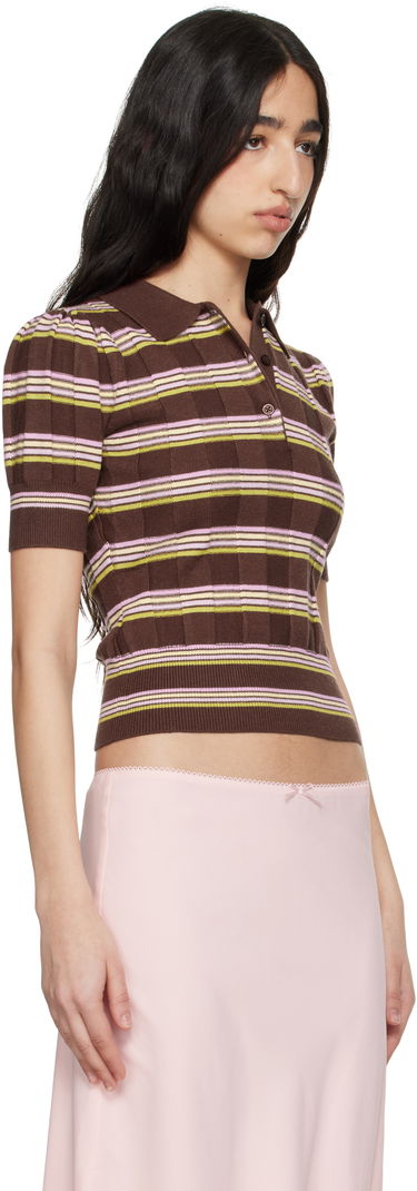 Polo tričko GUIZIO Guizio Mateo Striped Polo Ružová | S25110S047, 4
