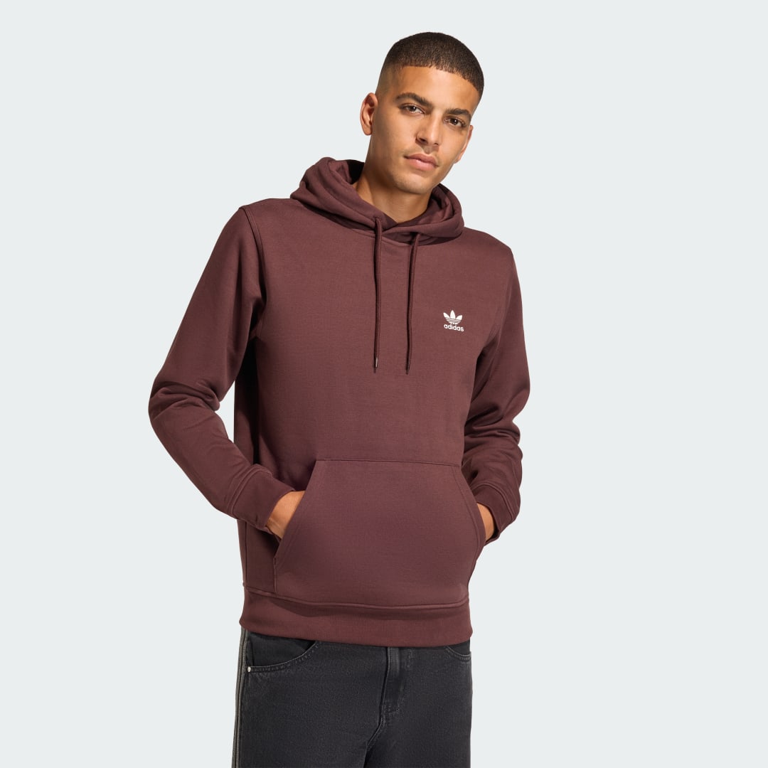 Mikina adidas Performance Essentials Fleece Hoodie Vínová | HY2083, 0