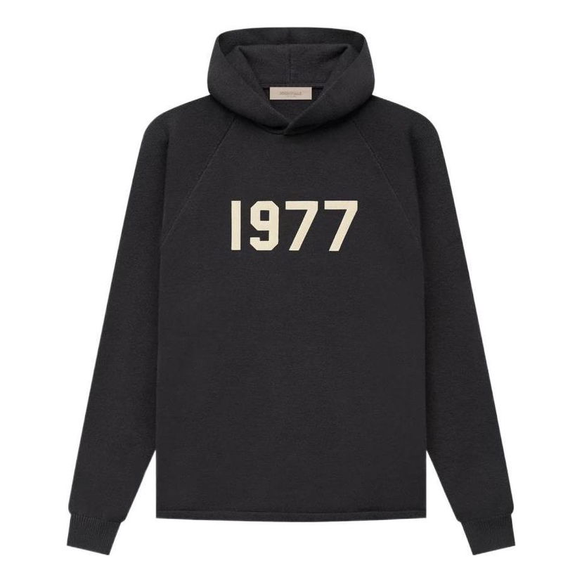 Mikina Fear of God Fear of God Essentials Knit 1977 Hoodie Čierna | FOG-SS22-172