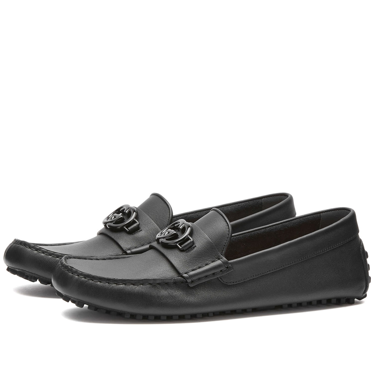 Tenisky a topánky Gucci Men's Ayrton GG Logo Driving Shoe Black Čierna | 692379-1XH00-1000, 0