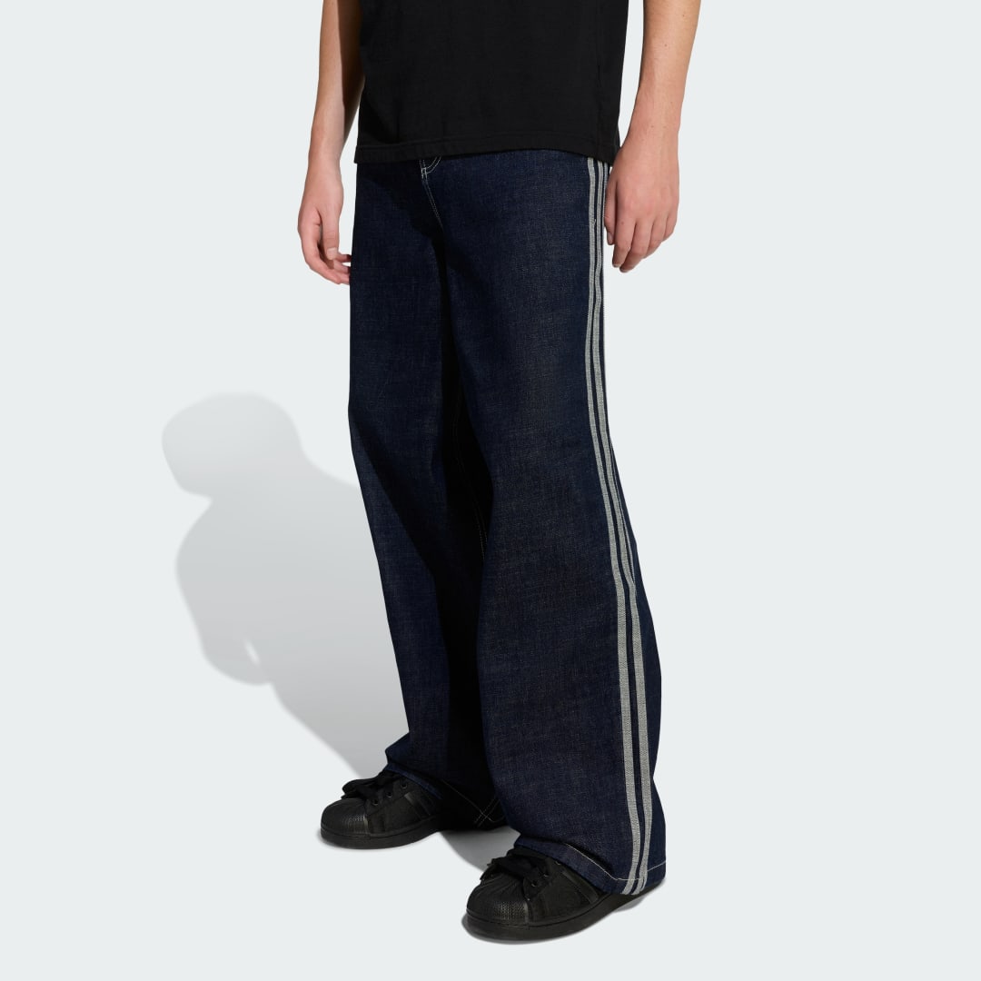 Džínsy adidas Performance 90s Alternative Sport Wide Leg Skater Jeans Navy | KS6916, 0
