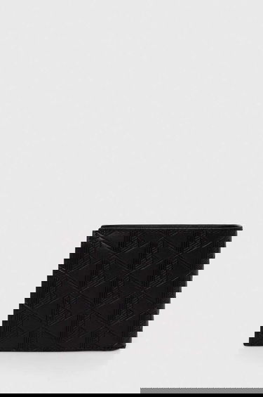 Peňaženka Lacoste Geometric Pattern Leather Bifold Čierna | NH4400MR, 1