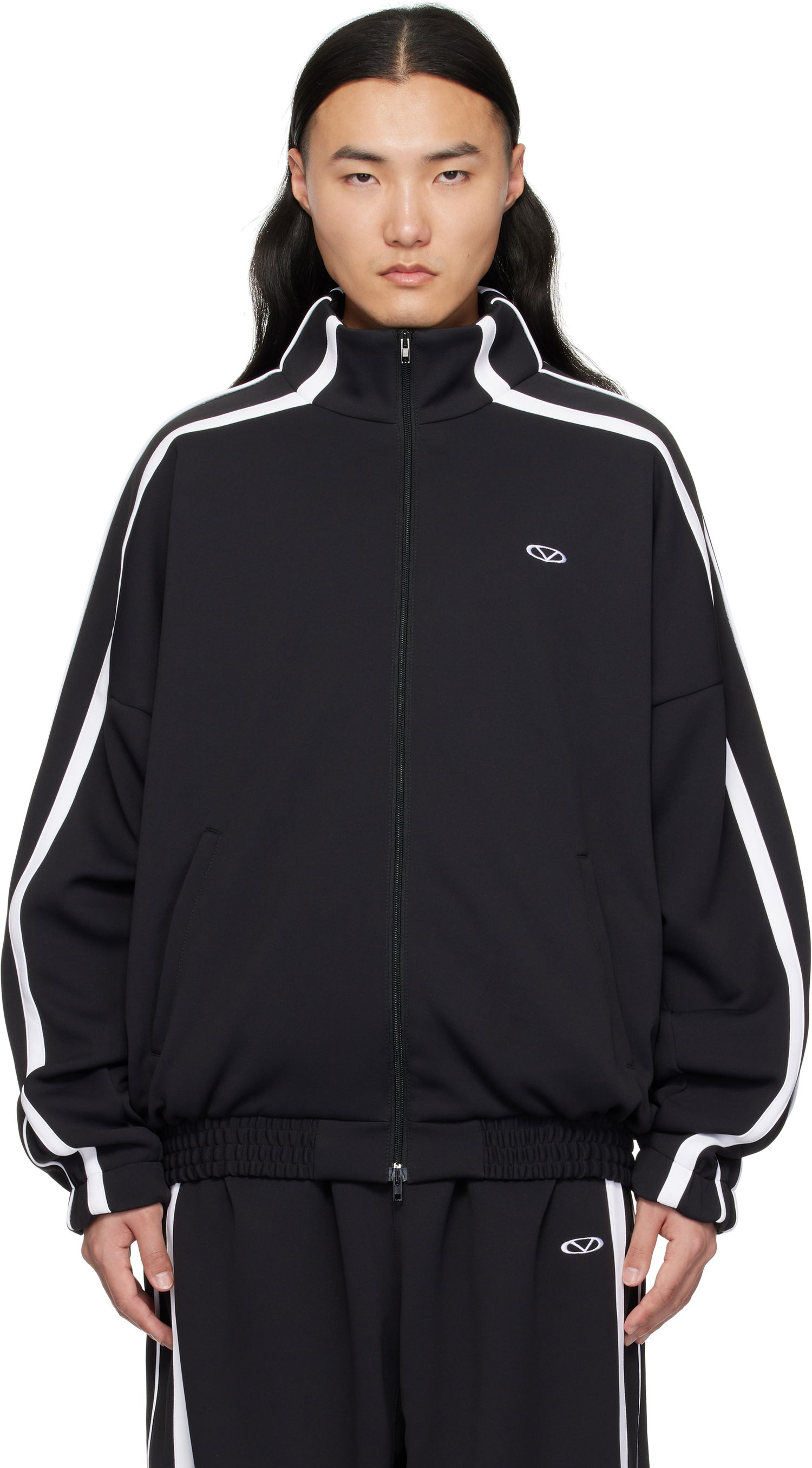 Vetrovka VETEMENTS Vetements Oval Logo Gym Jacket Čierna | UA66JA360B, 0
