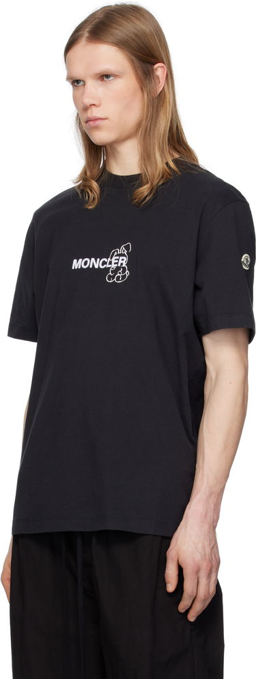 Tričko Moncler Moncler Genius x FRGMT Hiroshi Fujiwara Cartoon Logo T-Shirt Čierna | K109U8C00004M3265, 3