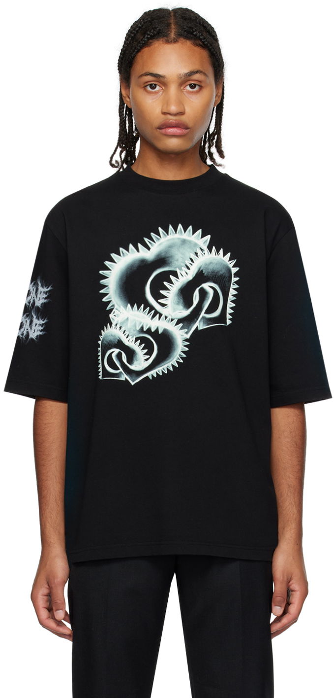Tričko We11done We11done Graphic Print T-Shirt Čierna | WD-TT3-23-748-U-BK, 0
