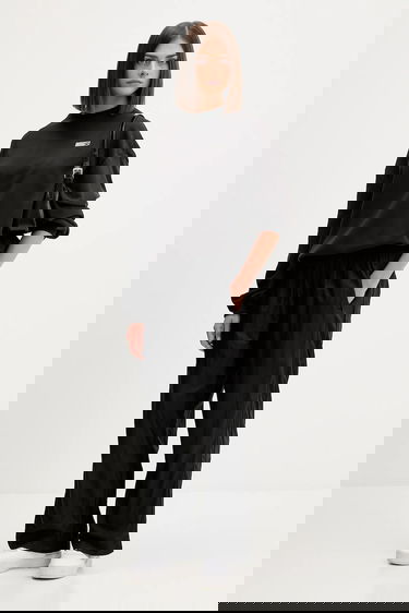 Mikina Puma Smooth Cotton Oversized Sweatshirt PUMA x ROSÉ Čierna | 633803, 1