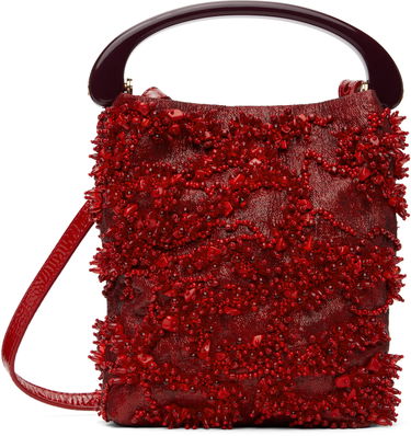 Kabelka Dries Van Noten Dries Van Noten Beaded Micro Bag Červená | 251-011522-895, 0