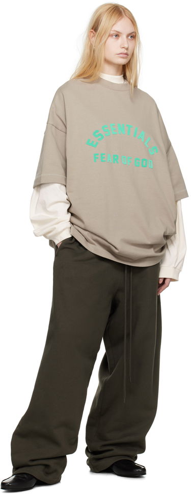 Tričko Fear of God Essentials Heavy Jersey Crewneck T-Shirt Šedá | 125SP242005F, 3