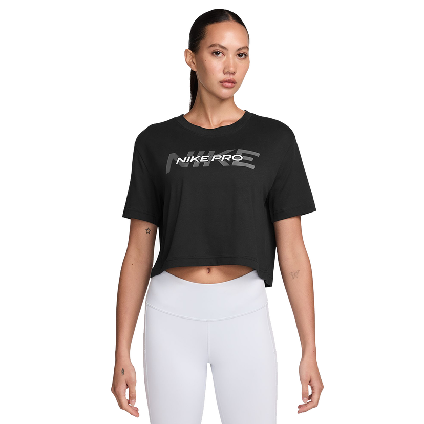 Crop Top Nike Pro Training Cropped T-Shirt Čierna | HF0762-010