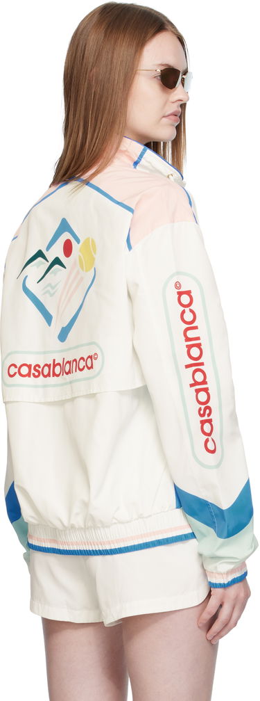 Vetrovka Casablanca Casablanca Casa Sportif Windbreaker Jacket Biela | U-WPF25-JK-033-01, 2