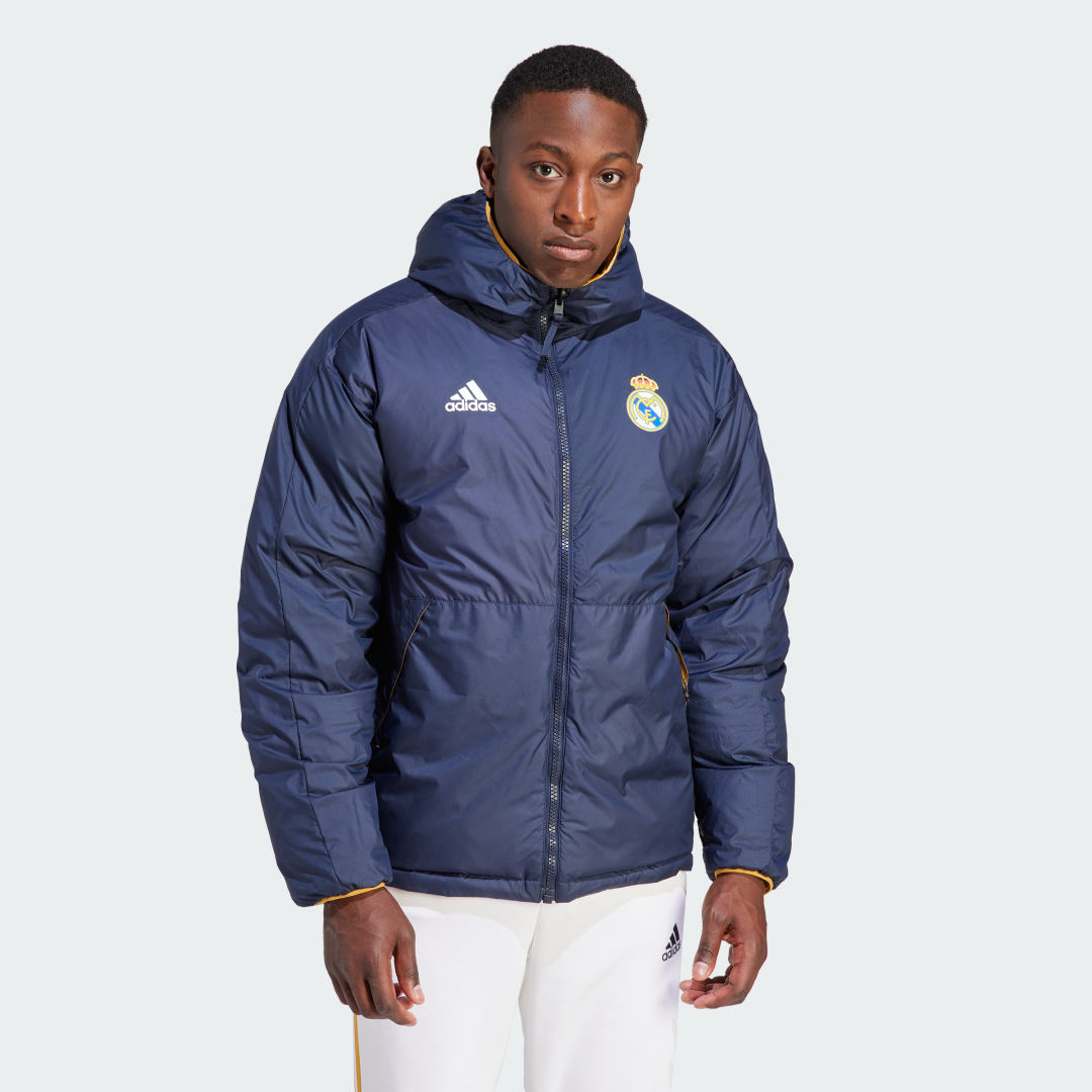 Prešívaná bunda adidas Performance Real Madrid DNA Down Navy | HY0609, 1