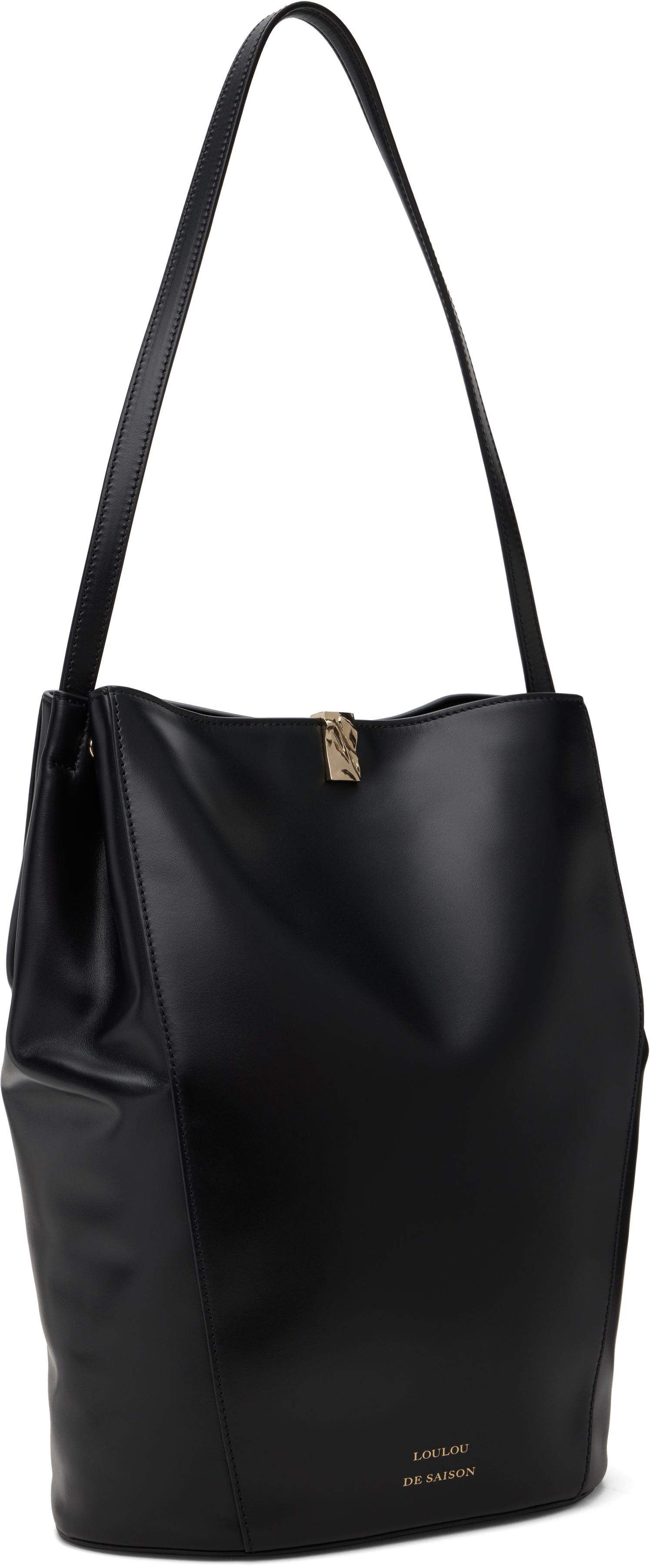 Kabelka Loulou de Saison Loulou de Saison Daya Leather Bucket Bag Čierna | DAYA, 1