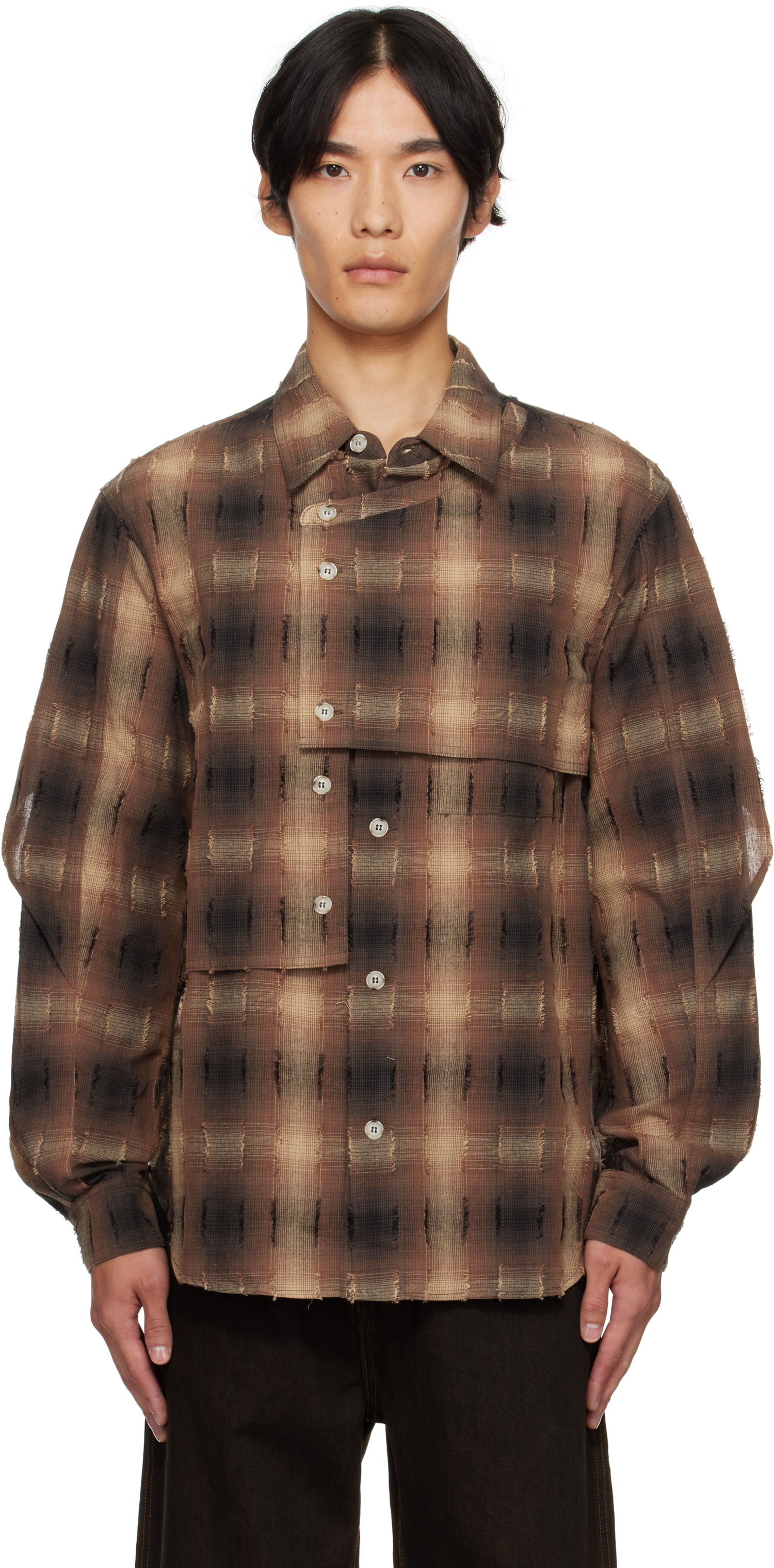 Košeľa Andersson Bell Andersson Bell Check Layered Shirt Hnedá | atb1337m, 0