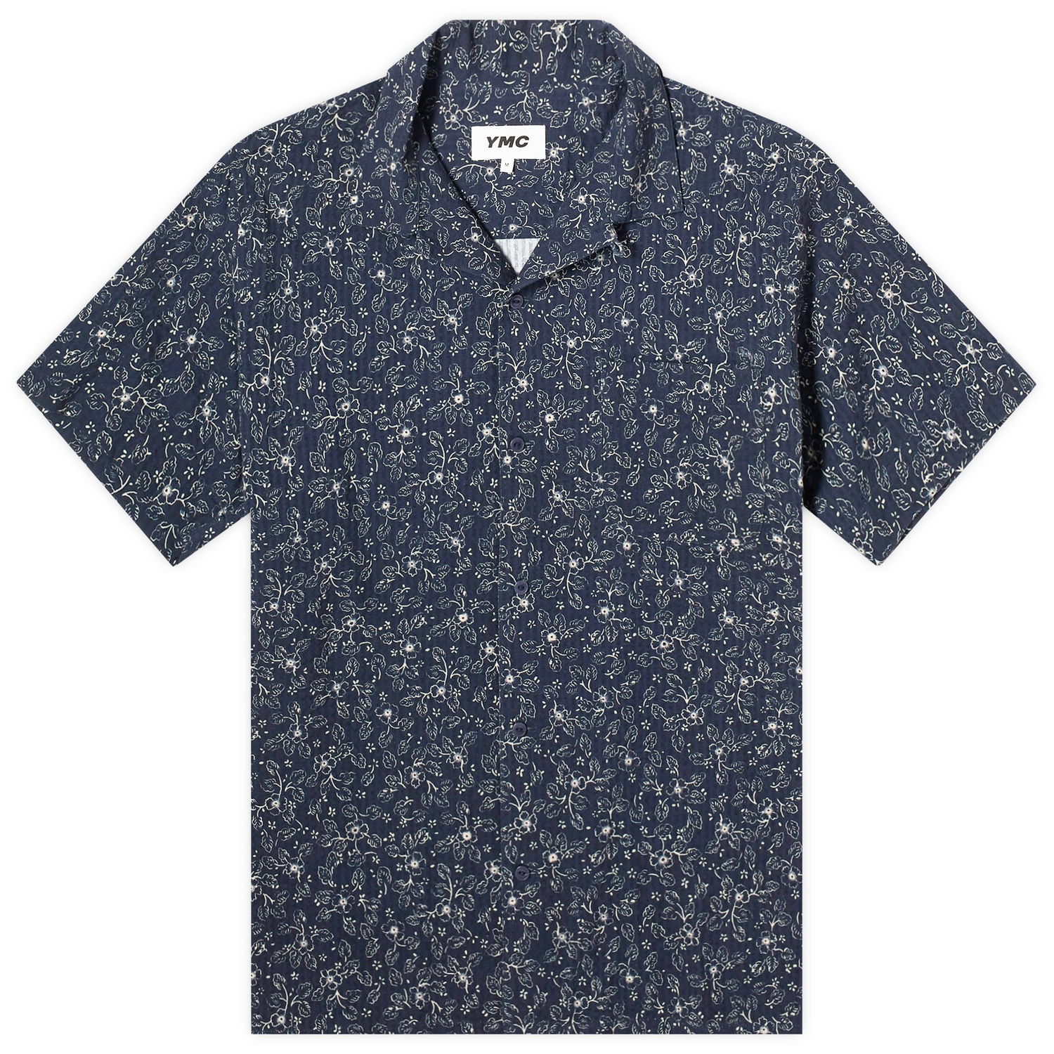 Košeľa YMC Malick Vacation Shirt With Floral Pattern Modrá | P2WMQ-40, 0