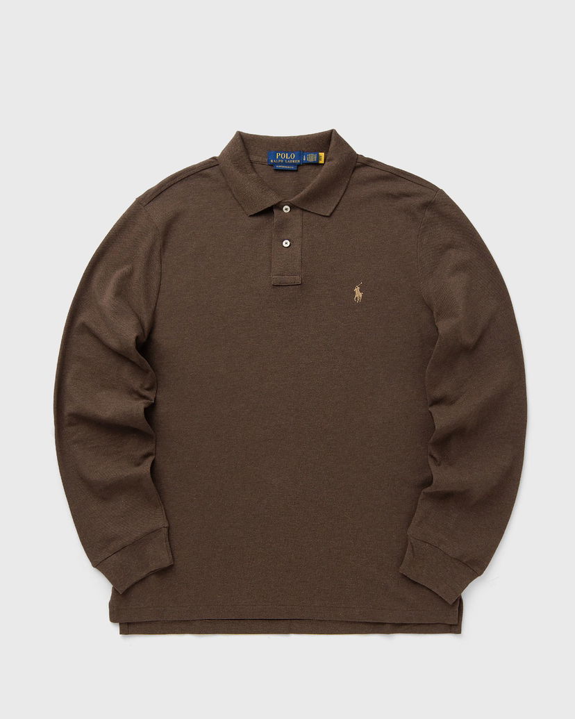 Polo tričko Polo by Ralph Lauren Polo Ralph Lauren Long Sleeve Polo Shirt Hnedá | 710680790144