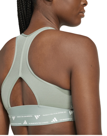 Podprsenka adidas Originals Powerreact Sports Bra Zelené | jj0878, 4