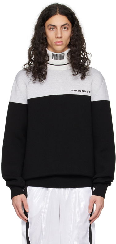 Sveter VETEMENTS Colorblocked Turtleneck Čierna | VL16KN420B, 0