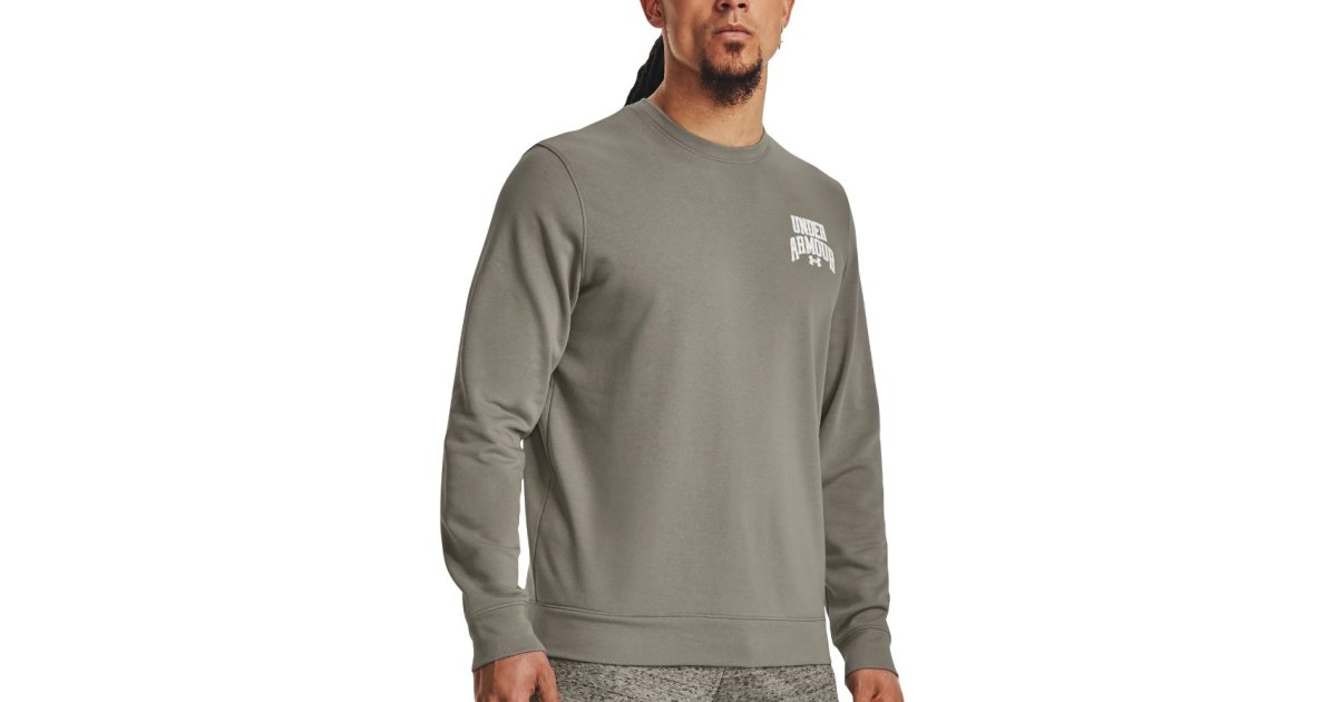 Mikina Under Armour Rival Terry Graphic Crewneck Šedá | 1379764-504, 1