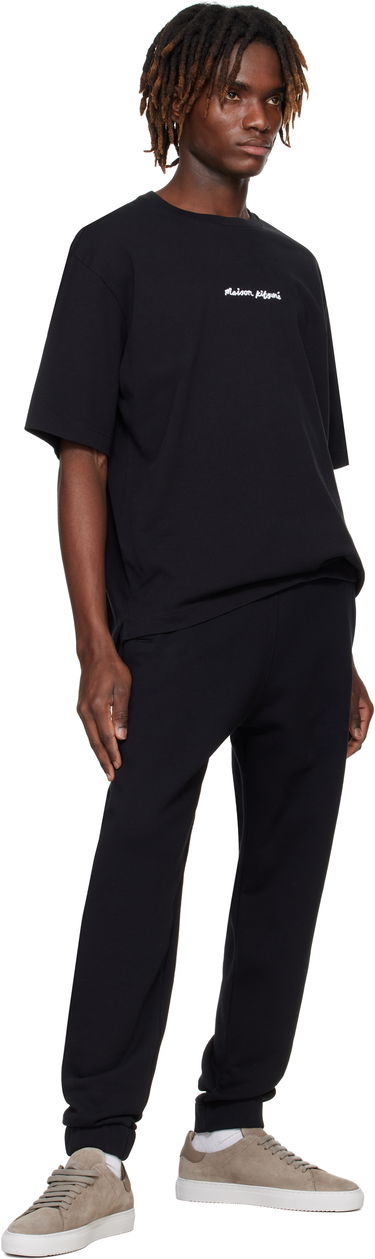 Tepláky MAISON KITSUNÉ Maison Kitsuné Handwriting Comfort Sweatpants Čierna | NM01124KM0321, 3