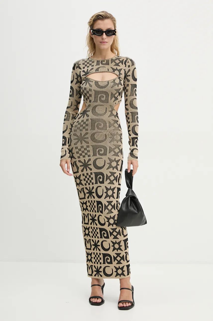 Crop Top Nanushka Onika Maxi Dress Béžová | NW24PFBS23799, 1