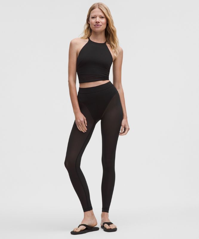Crop Top lululemon High-Neck Nulu Tank Top with Mesh Hem Light Support B/C Cups Čierna | prod20002671, 1