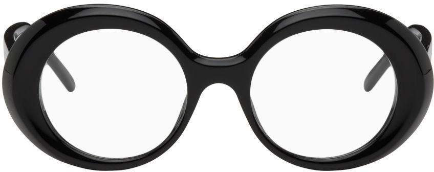 Slnečné okuliare Loewe Black Oversized Round Glasses Čierna | LW50046IW49001, 0