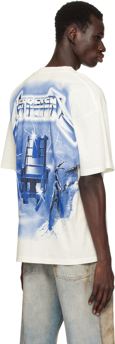 Tričko Represent Clo Represent 'Metallica Ride the Lightning' Graphic Print T-Shirt Biela | MLM4382, 2