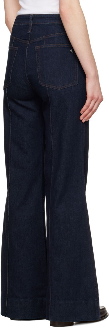Džínsy rag & bone rag & bone Skylar High-Rise Wide Leg Jeans Modrá | WDD25S3008VSRI, 2