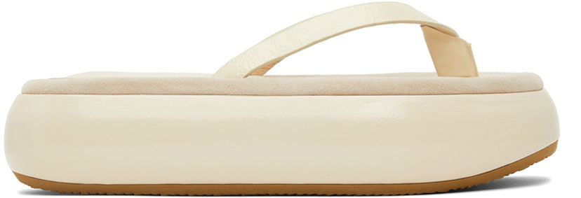 Oblečenie OSOI OSOI Boat Flip Flop Platform Slides Béžová | 22SS030-03-04