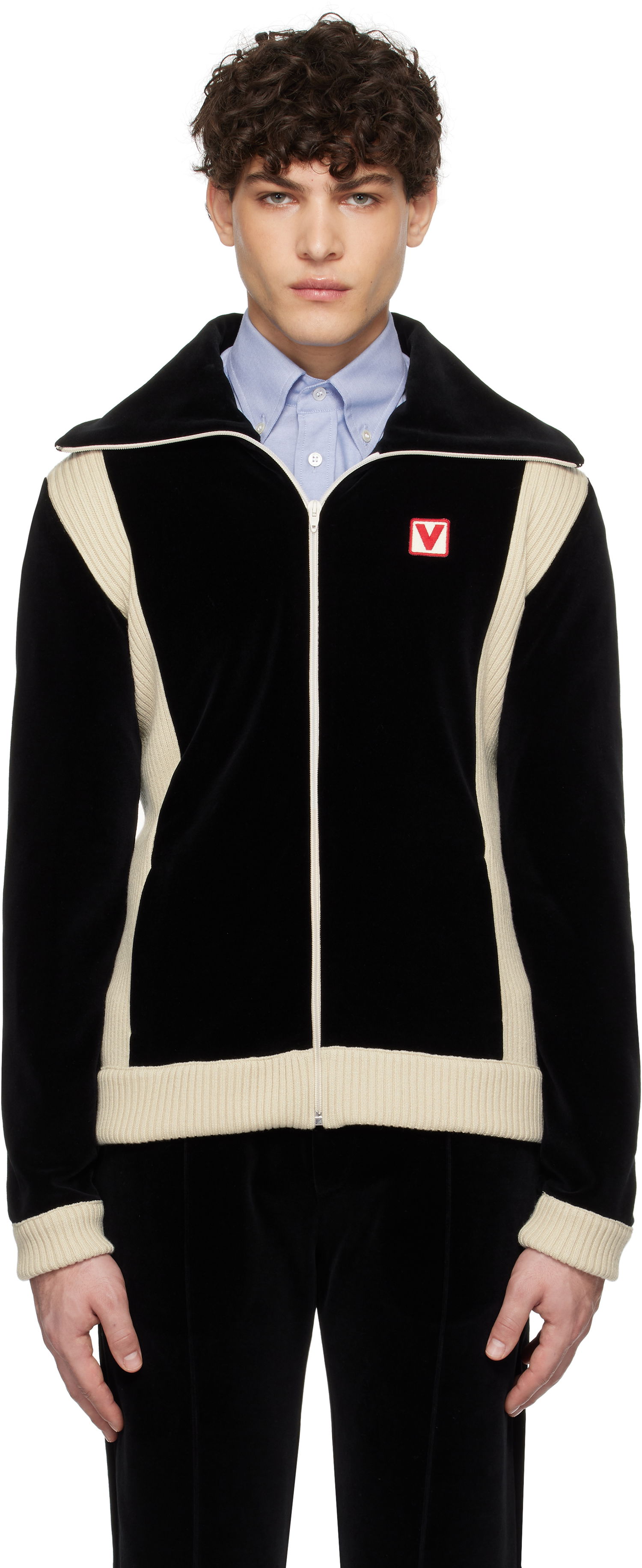 Mikina Valentino Turtleneck Jacket Čierna | 6V3MF28VARA, 0