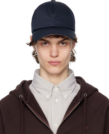 Šiltovka AMI AMI Paris Ami de Coeur Cotton Cap Navy | UCP026.CO0103, 0