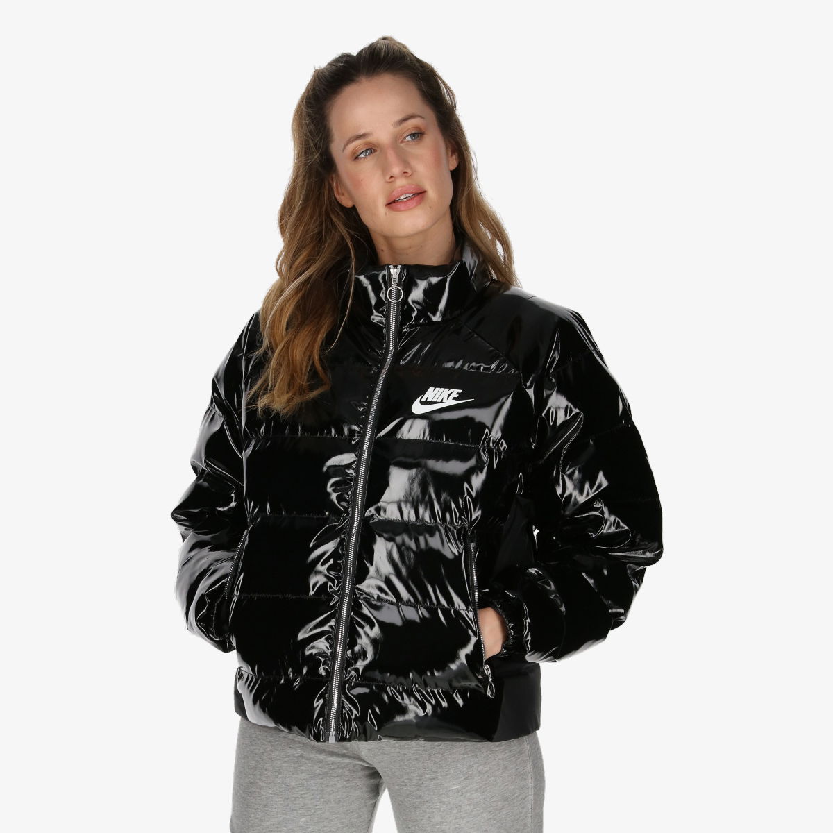 Prešívaná bunda Nike Nike Sportswear Icon Clash Synthetic Fill Jacket Čierna | CU6712-010, 0