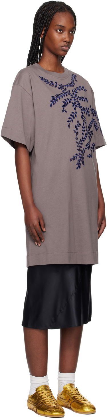 Tričko Dries Van Noten Dries Van Noten Embroidered T-Shirt Minidress Čierna | 251-011151-1603, 4