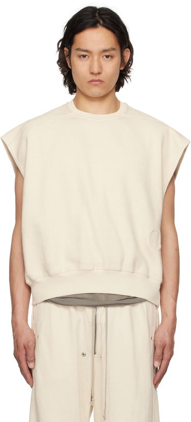 Sveter Rick Owens Rick Owens DRKSHDW Tatlin Jumbo Sleeveless Sweatshirt Béžová | DU01E3160 FN, 0